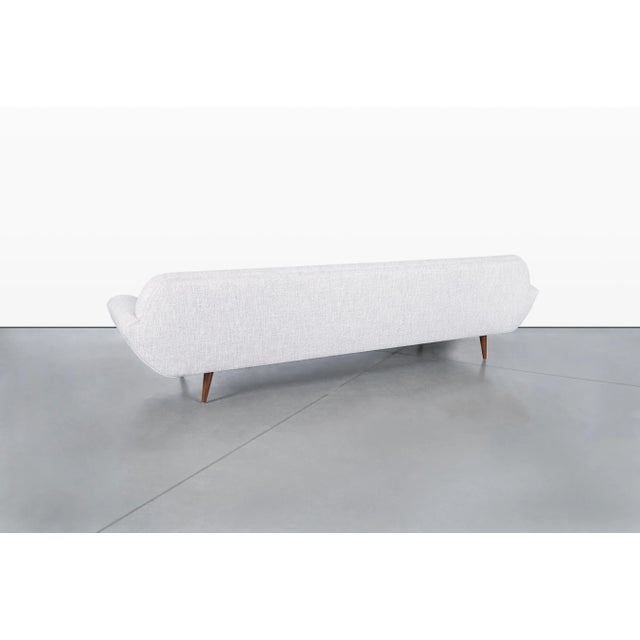 Mid-Century Modern Walnut “Gondola” Sofa After Adrian Pearsall, 1960s For Sale - Image 9 of 12