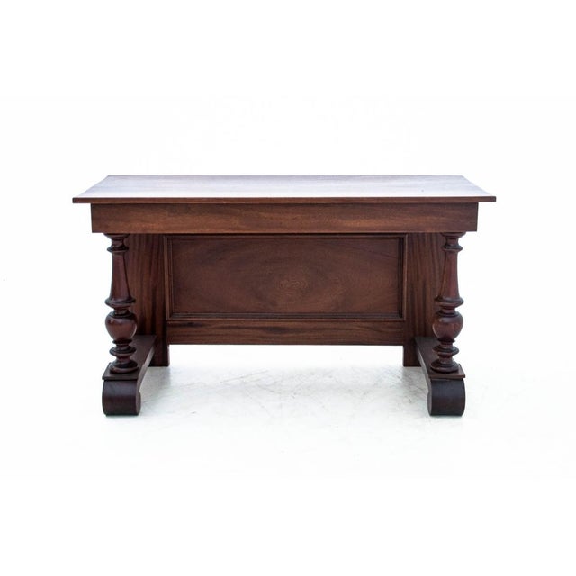 Wood Console with Mirror, Northern Europe, 1900s For Sale - Image 7 of 11