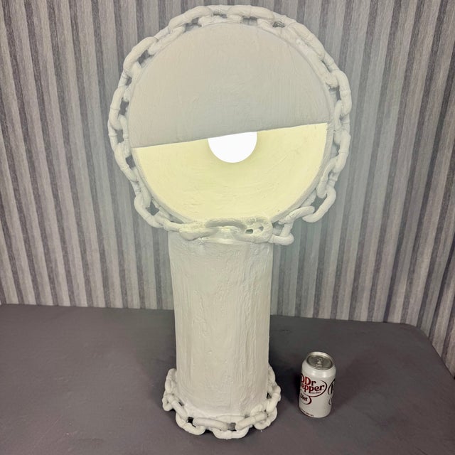 Contemporary Organic "Eye Log" Lamp With Chains #1 For Sale - Image 10 of 13