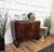 Very elegant Italian Art Deco Mid-Century Modern dry bar cabinet, in beautiful veneer walnut briar burl wood, two doors...