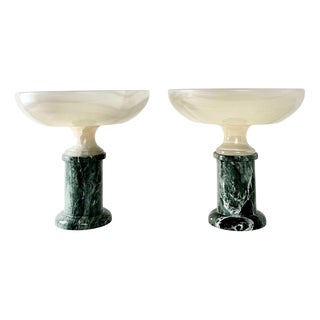 Solid Marble Cups, Set of 2 For Sale