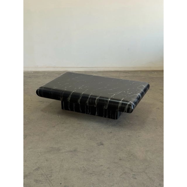 1980s Post Modern Round Lacquer Coffee Table For Sale - Image 10 of 12