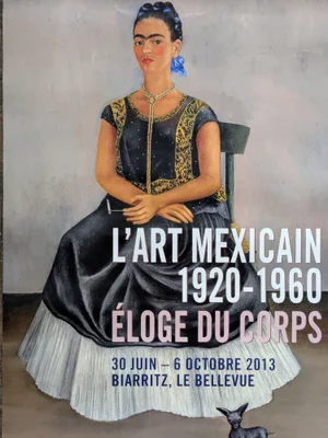 Frida Kahlo, Self Portrait with Dog Poster: Eloge du Corps, 2013, Offset Lithograph