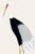 A curated triptych featuring three crane studies inspired by historical Japanese crane imagery. Rendered against a warm...