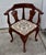 Statesville Co Mahogany Corner Chair Vintage Queen Anne Style Accent Slip Seat For Sale - Image 12 of 16