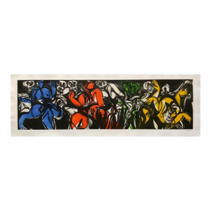 Contemporary Abstract Aquatinte on BFK Rives Paper Painting "20j1g-2020" by Alain Clément