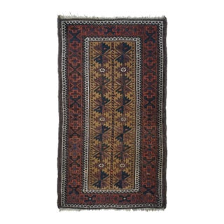 Vintage Balouch Rug 2'9'' x 4'10'' For Sale
