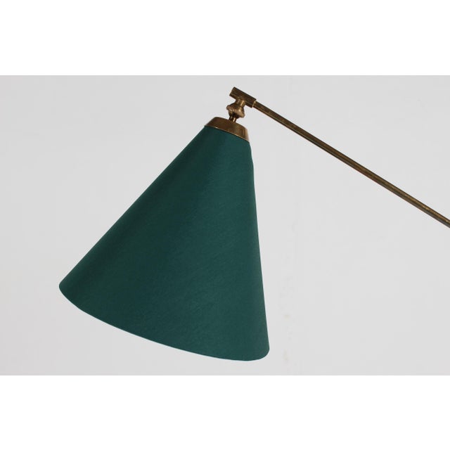 Flexible Floor Lamp in Brass by Poul Dinesen, 1960s For Sale - Image 3 of 13