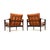 Wood Vintage Danish Leather Chairs by Niels Koefoed for Koefoeds Hornslet, 1960, Set of 2 For Sale - Image 7 of 11