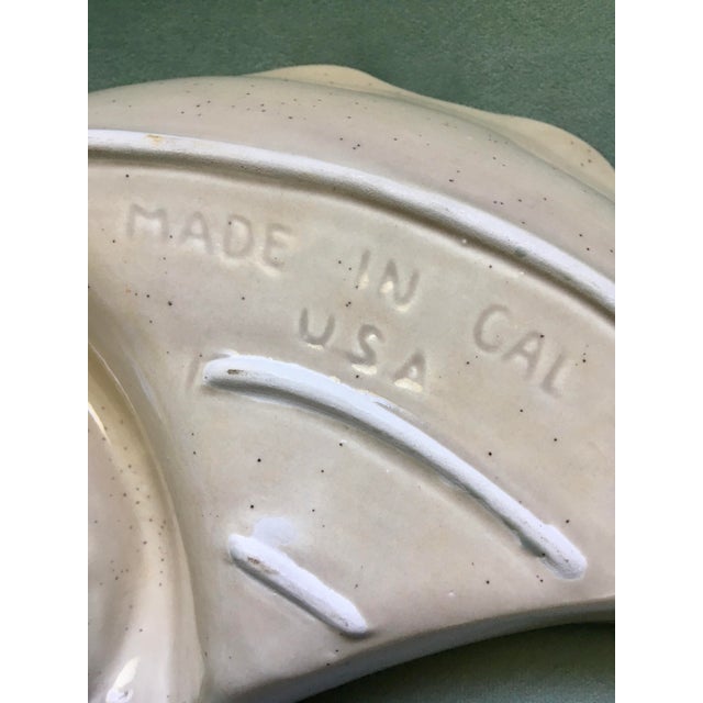 1960s California Pottery Paisley Appetizer Serving Plates - a Pair For Sale - Image 11 of 12