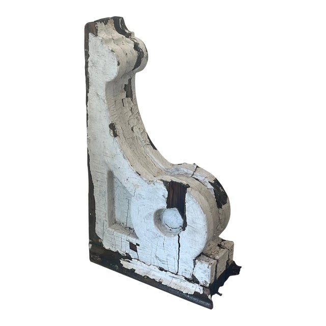 French Antique Corbel Architectural Bracket Distressed For Sale