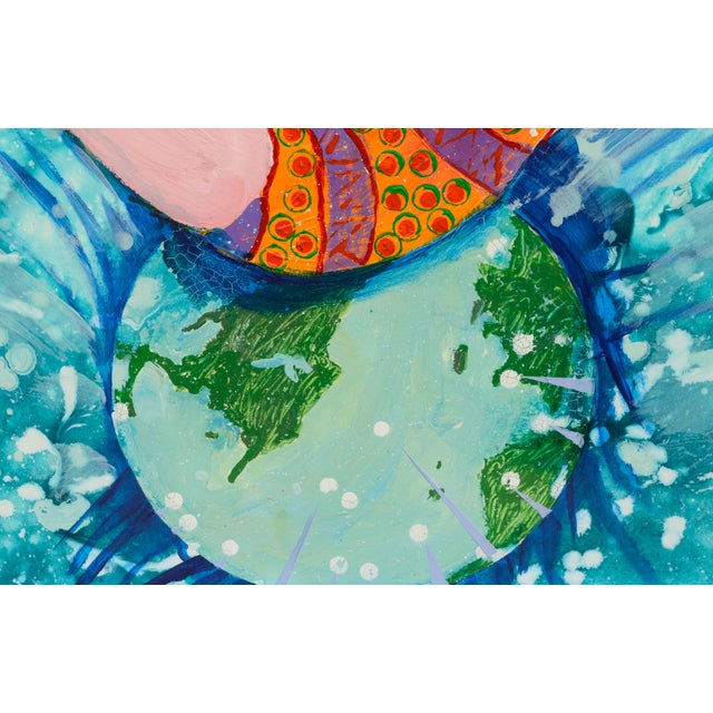 "Make a Splash", Large-Scale Figurative Abstract With Swimmer in Pool by Marc Foster Grant For Sale In Monterey, CA - Image 6 of 8