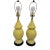 Mid Century Hollywood Regency Yellow Ceramic Ginger Jar Yellow Table Lamps - A Pair For Sale - Image 9 of 9