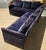 Lillian August Blue Velvet Two-Piece Sectional Sofa For Sale In Washington DC - Image 6 of 9