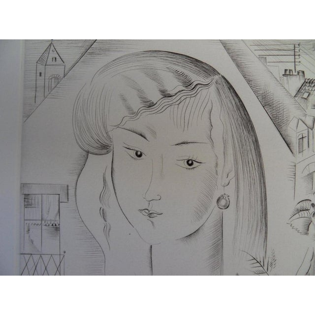 Modern Mily Possoz, The Girl with the Bouquet, Original Engraving For Sale - Image 3 of 9
