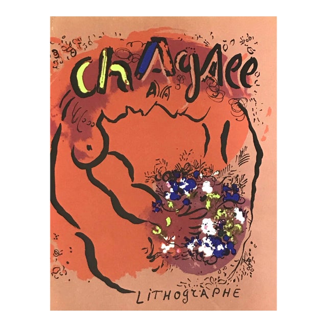 1960 Marc Chagall Original Lithograph Cover For Sale