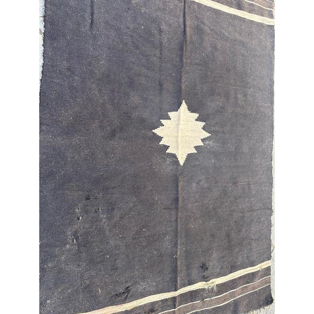 Blue Vintage Turkish Sirt Rug, 1950s For Sale - Image 8 of 16