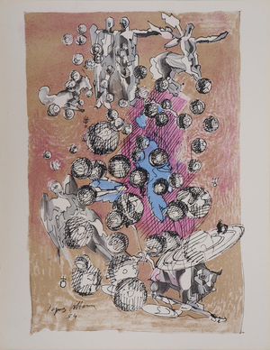 Jacques Villon, Mondes, Lithograph