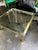 Up for consideration is a beautiful vintage gold square coffee table with a glass top. This would look lovely in your home...