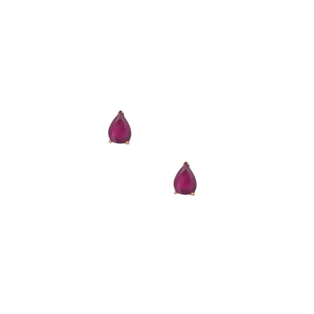 2010s Natural Ruby Stud Earrings 14k Yellow Gold 2.70 TCW Certified For Sale - Image 5 of 10