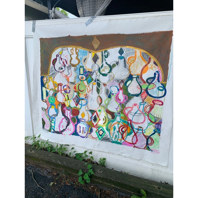 "Ceramics" Abstract Painting by Louie DeVito For Sale - Image 4 of 5