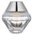 Waterford by Visual Comfort Signature Copper Coast 5" Rechargeable Accent Lamp in Polished Nickel with Clear Crystal For Sale