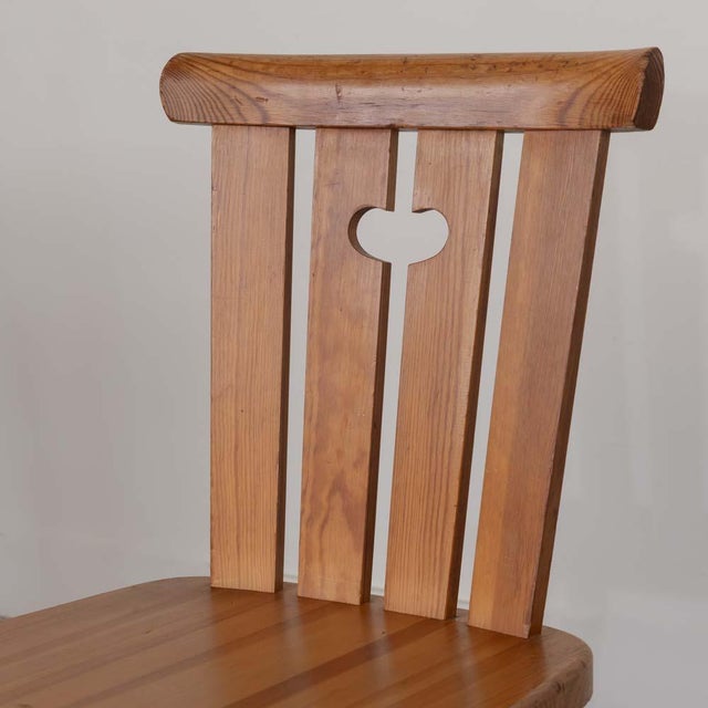 1970s Pine Dining Chairs by Goran Malmvall, Sweden, Set of 4 For Sale In Los Angeles - Image 6 of 12