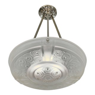 A French Art Deco Pendant Light by Marius Sabino 1930 France For Sale