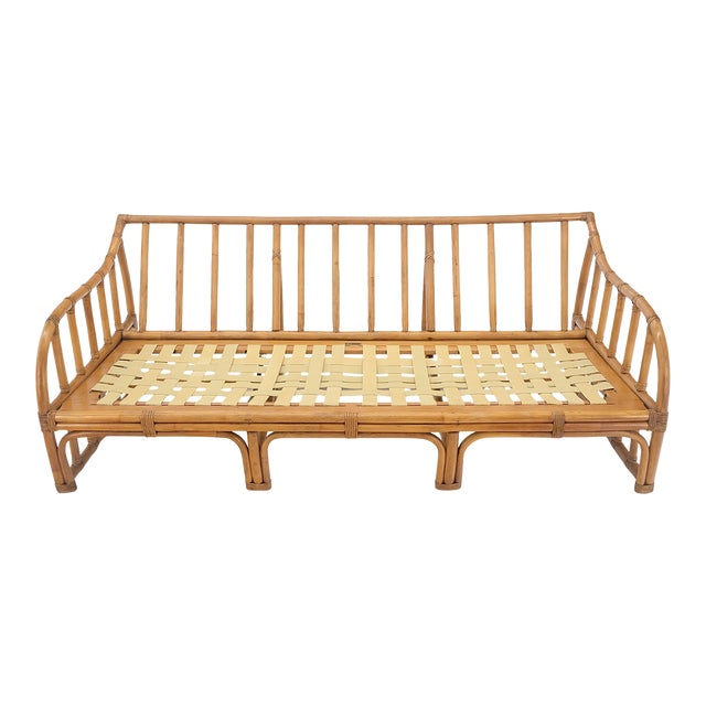 Ficks Reed Rattan Bamboo Mid Century Modern Sofa Frame | Chairish
