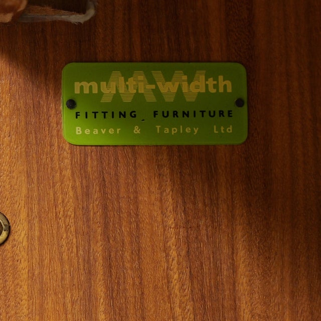 1960s Small Mid Century 'Multi-Width' Liquor Cabinet by Beaver & Tapley For Sale - Image 10 of 10