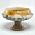 Custom made for us in Italy, this footed bowl is made of alabaster and Bardiglio marble.