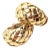 18k Yellow Gold Vintage Vannerie Basket Weave Hoop Earrings by Tiffany & Co. *These earrings are made for non pierced...