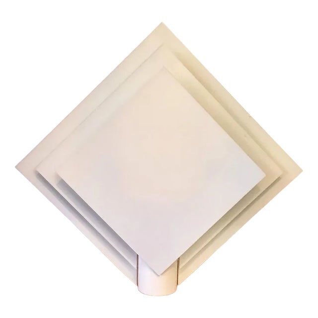 Geometric White Metal Wall Lamp from Lumiance For Sale