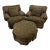 Sherrill Overstuffed Chairs With Ottoman - 3 Pieces For Sale