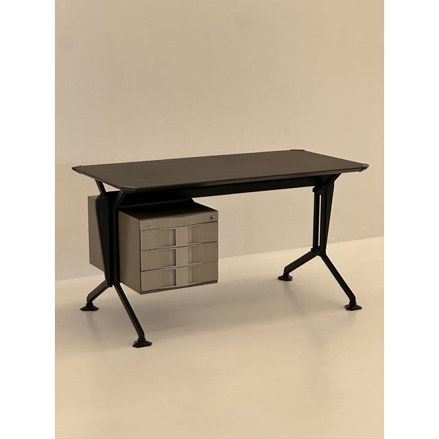 Black Arco Series Desk by Studio BBPR for Olivetti, 1960s For Sale - Image 8 of 15