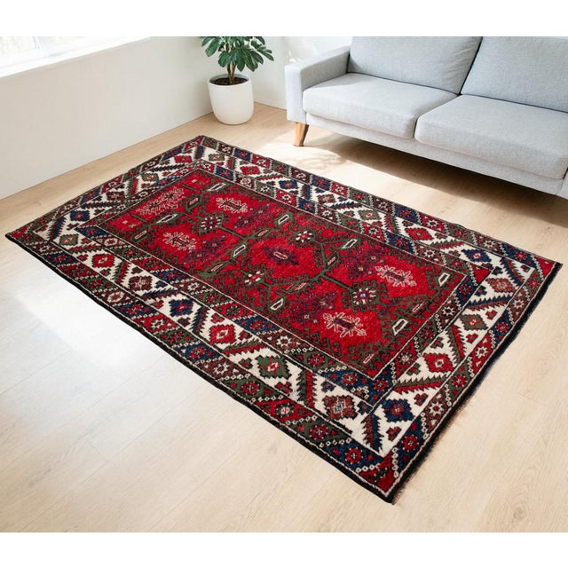 This exceptional mid-20th-century Dosemealti rug, originating from the Mediterranean highlands of Antalya, serves as a...