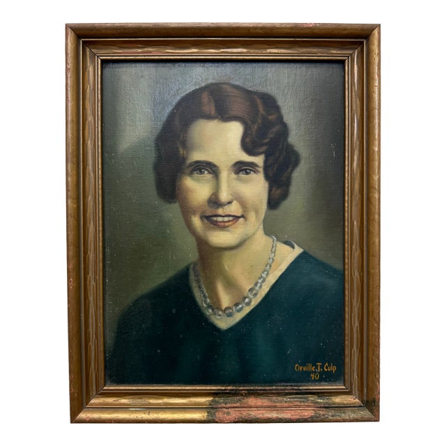 1940's Portrait of a Woman For Sale