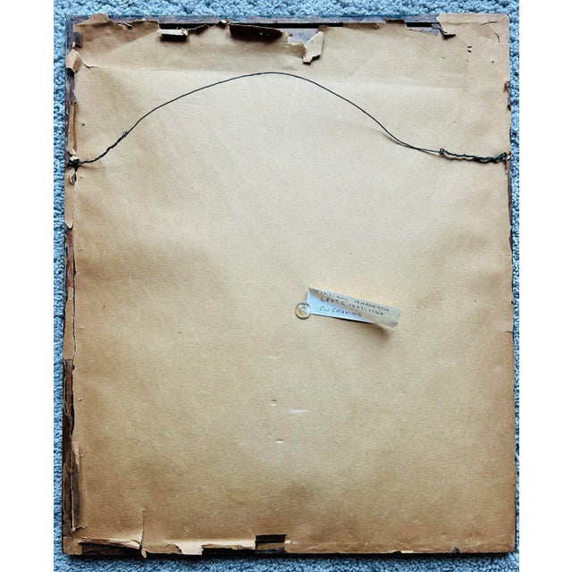 1920s Antique 1920’s Engraving “Portrait of a Man” by William Auerbach Levy For Sale - Image 5 of 6