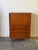 Danish Teak Secretary Desk Dresser Mid Century Modern Drop Front Cabinet 1960s For Sale - Image 4 of 10