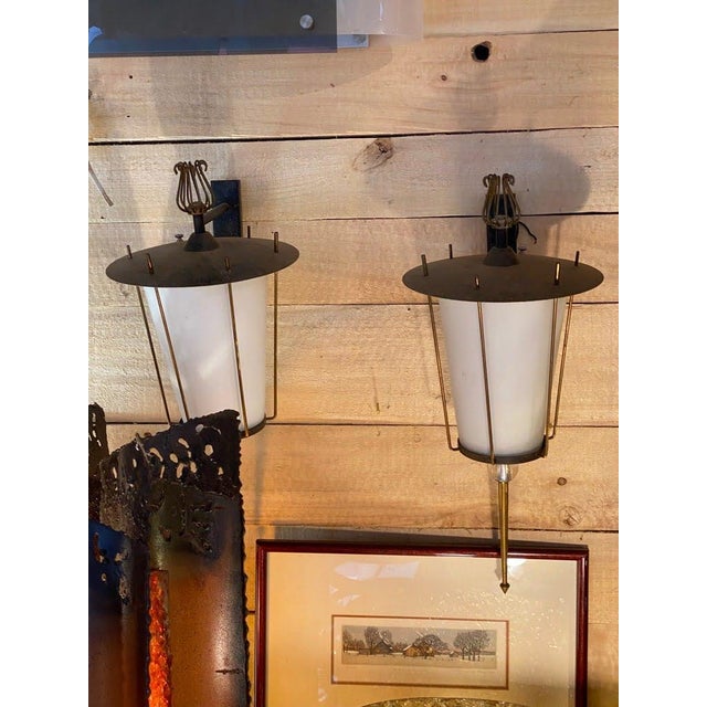 Mid-Century Modern 1950s Wall Sconce - "Arlus" For Sale - Image 3 of 5
