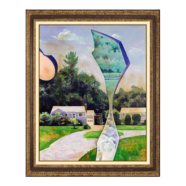 1970s A Broken Picture Oil Painting, Marc Kilonsky For Sale