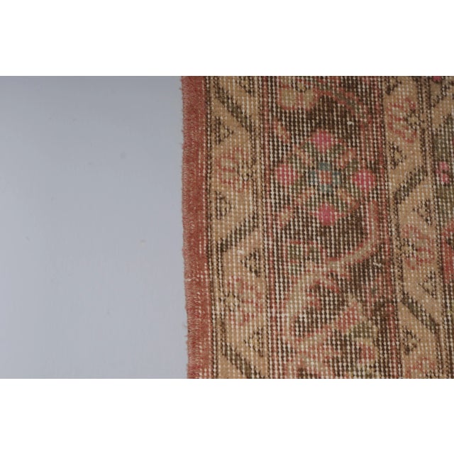 1960s Turkish Oushak Extra Long and Wide Runner - Stair Tread 2'5'' X 23'6'' For Sale - Image 11 of 12