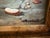 Late 20th Century Vintage Signed Rooster and Chickens Oil Painting Farmyard Hen Scene, Gold Frame For Sale - Image 5 of 12