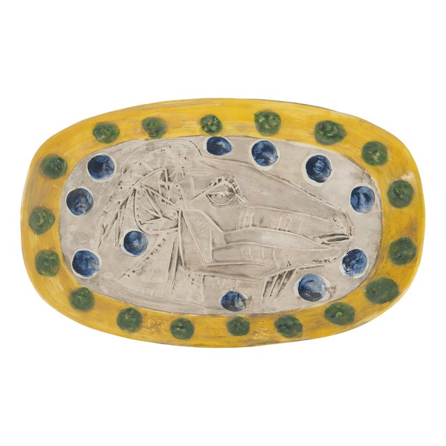 Goat’s Head in Profile Ceramic by Pablo Picasso for Madoura, 1952 For Sale