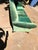 Sofa Early 20th Century Reupholstered in Green Velvet For Sale - Image 4 of 4