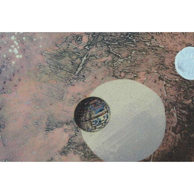 Surrealism Mikulas Kravjansky, Surrealist Intaglio Mixed Media Monotype on handmade paper, 1999 For Sale - Image 3 of 5