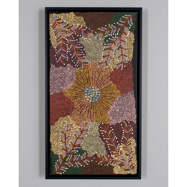 Contemporary Australian Aboriginal Bush Banana Painting by Eunice Napangardi For Sale - Image 3 of 11