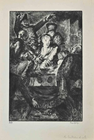 Henri Farge, Figure, Original Etching, 20th Century
