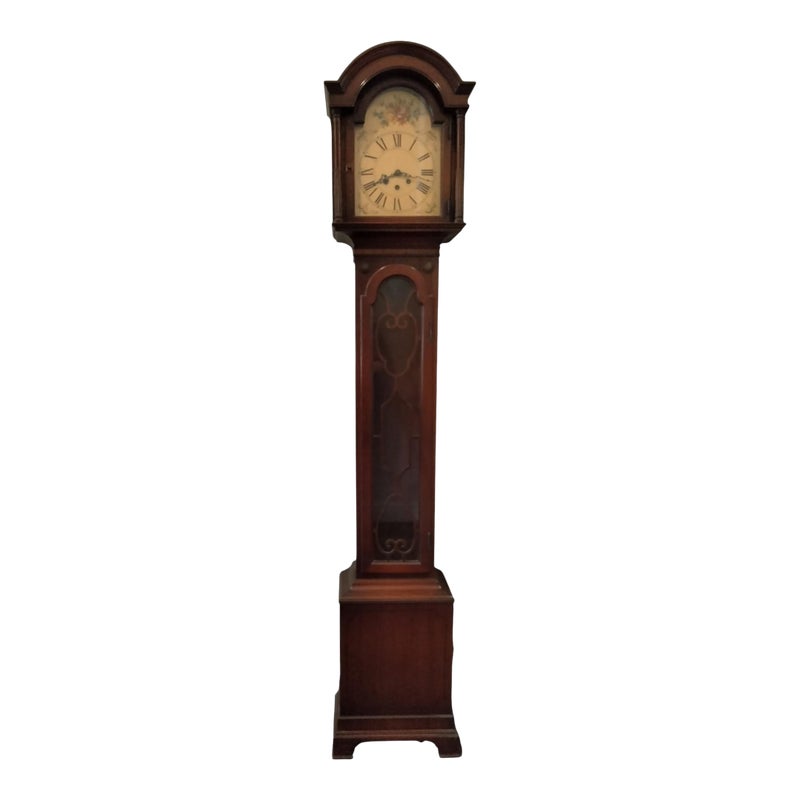 Vintage Grandmother Clock By Colonial Manufacturing Company Early 20th Cent