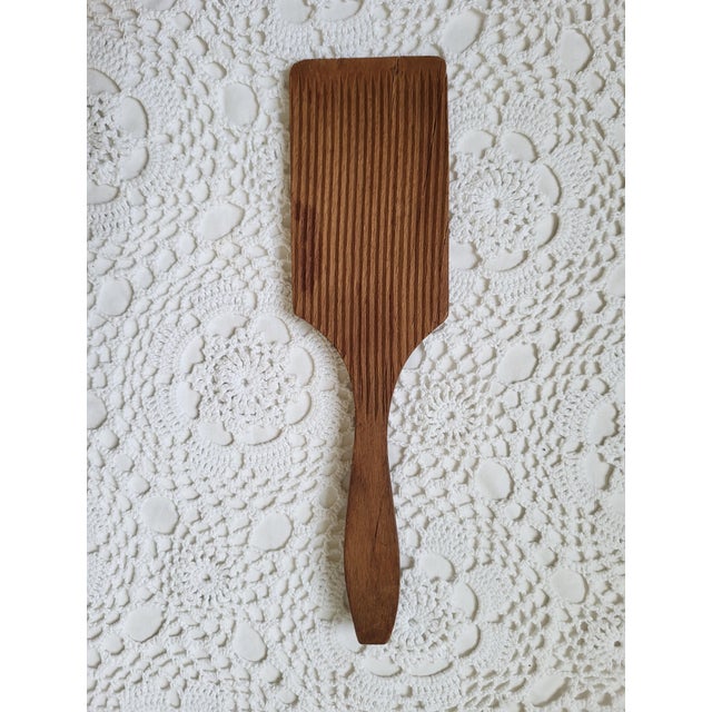 1930s Rustic Farmhouse Primitive Wooden Paddles - Pair For Sale - Image 4 of 10